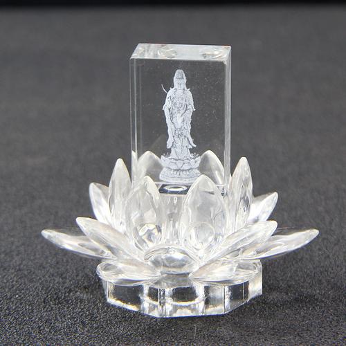 水晶莲花摆件 居家净韵，工艺传心